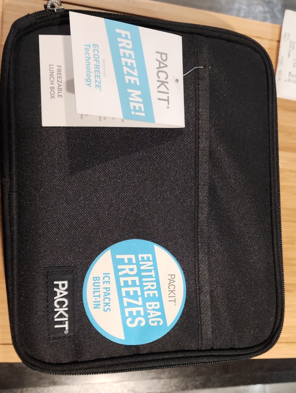 PACKIT Black Freezable Lunch Sleeve - Insulated Storage Sleeve